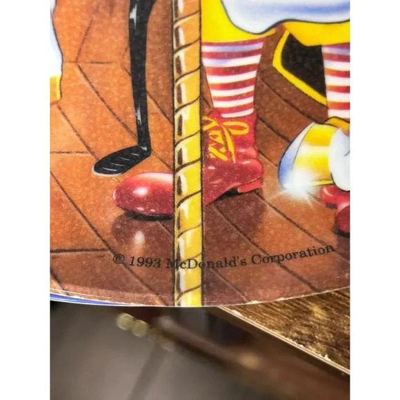 Vintage 1993 McDonald's Melamine Plate Ronald & Birdie Riding Carousel Horse - Picture 8 of 9